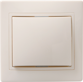 Выключатель 1-кл крем Кварта IEK
