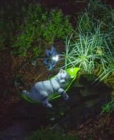 Фигура садовая 19см Котенок на солнышке с LED подсв. солн.батарея 517 Чудесный Сад
