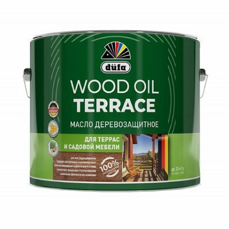 Масло для террас доски бесцветное 0,8л Oil Wood Terrace Dufa