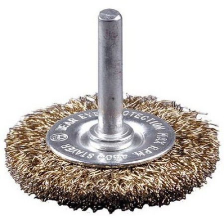 Щетка крацовка для дрели диск  75мм проволока крученная стальная Master Stayer---