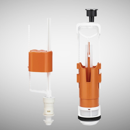 Арматура для бачка  2 кнопки нижняя подводка РМС