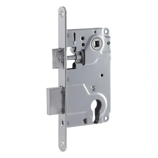 Замок врезной 13см б/руч. хром язычок М25-85 Нора-М-----