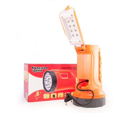 Фонарь прожектор-раскладушка 150Lm 1,2Ah IP23 Red 5288 Красная цена---