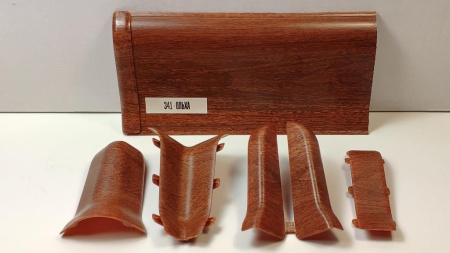 Плинтус Идеал 3Д 55 Классик 341 соединение ольха