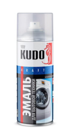 Эмаль алкидная белая 520мл для бытовой техники Kudo(6)