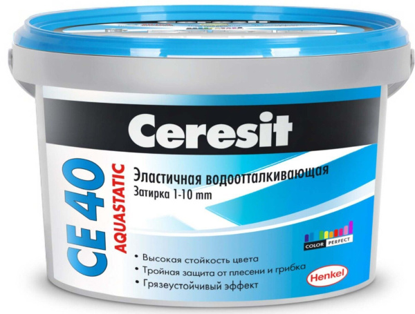Затирка Ceresit СЕ40 светло-коричневый 2кг Henkel(12)